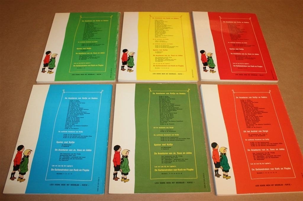 De Guitenstreken van Kwik en Flupke — 6 Delen Hergé Vintage, Eén stripboek, Ophalen of Verzenden, Gelezen