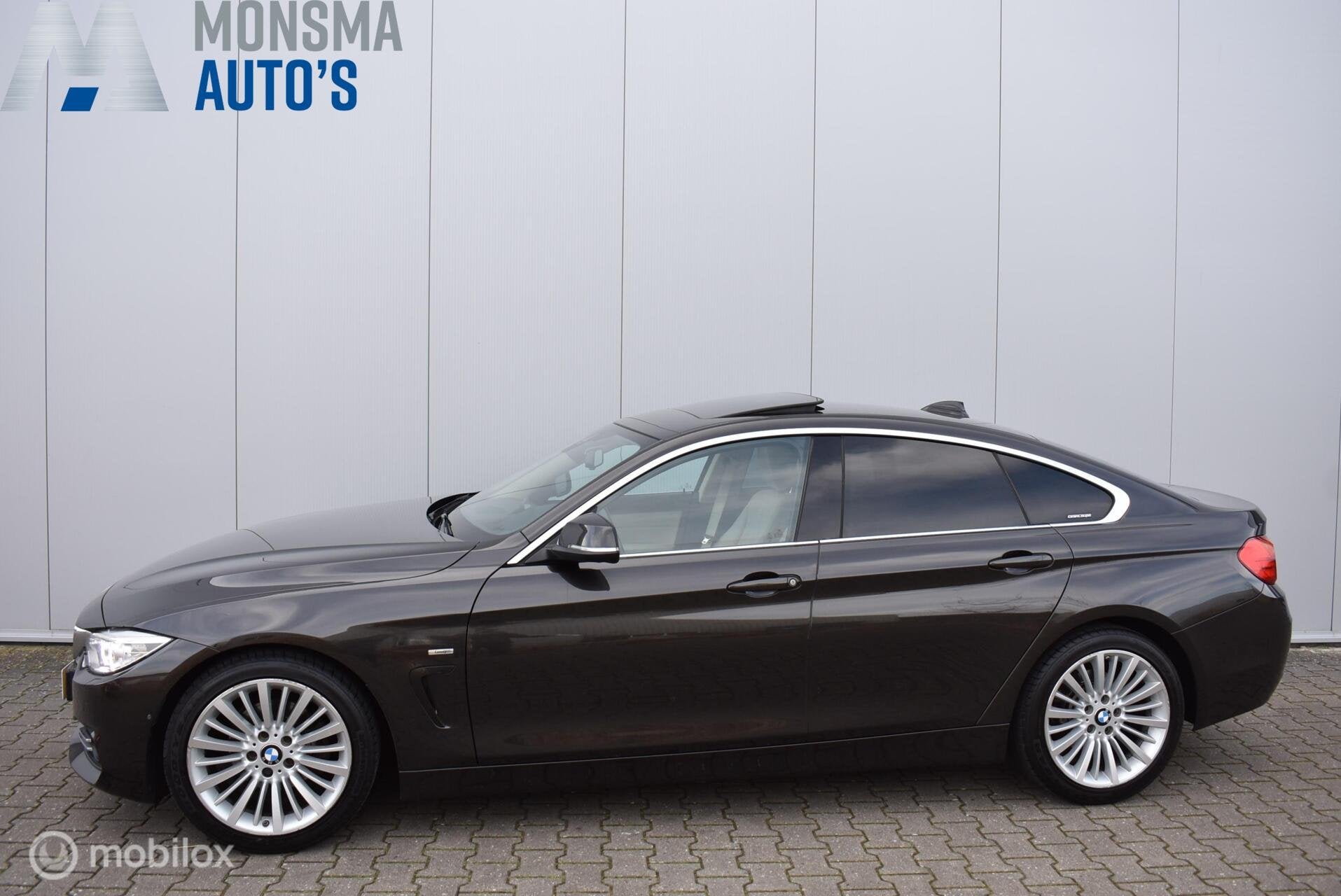 BMW 420i Gran Coupé Luxury Jatoba Schuifdak HUD 360° Camer, Auto's, Automaat, Achterwielaandrijving, Gebruikt, 4 cilinders