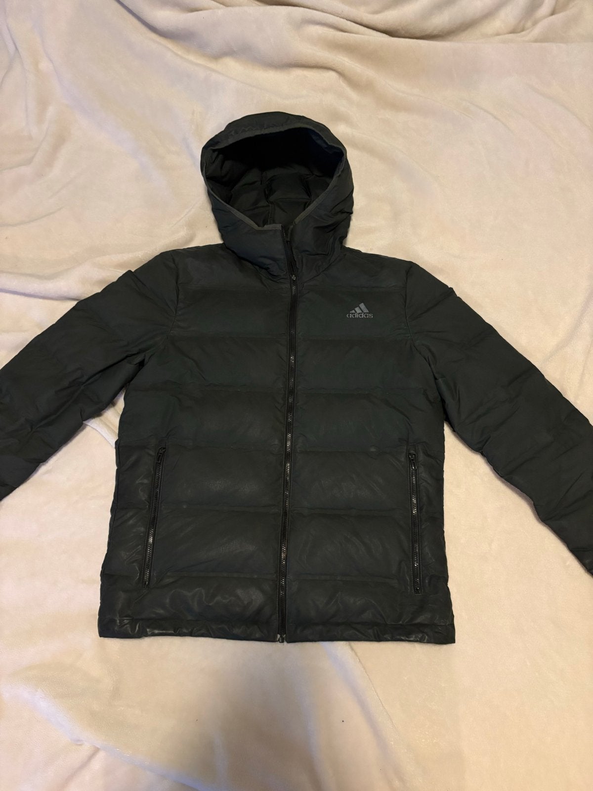 Adidas Puffer Jas Zwart Maat S, Ophalen of Verzenden, Gedragen, Maat 46 (S) of kleiner, Zwart