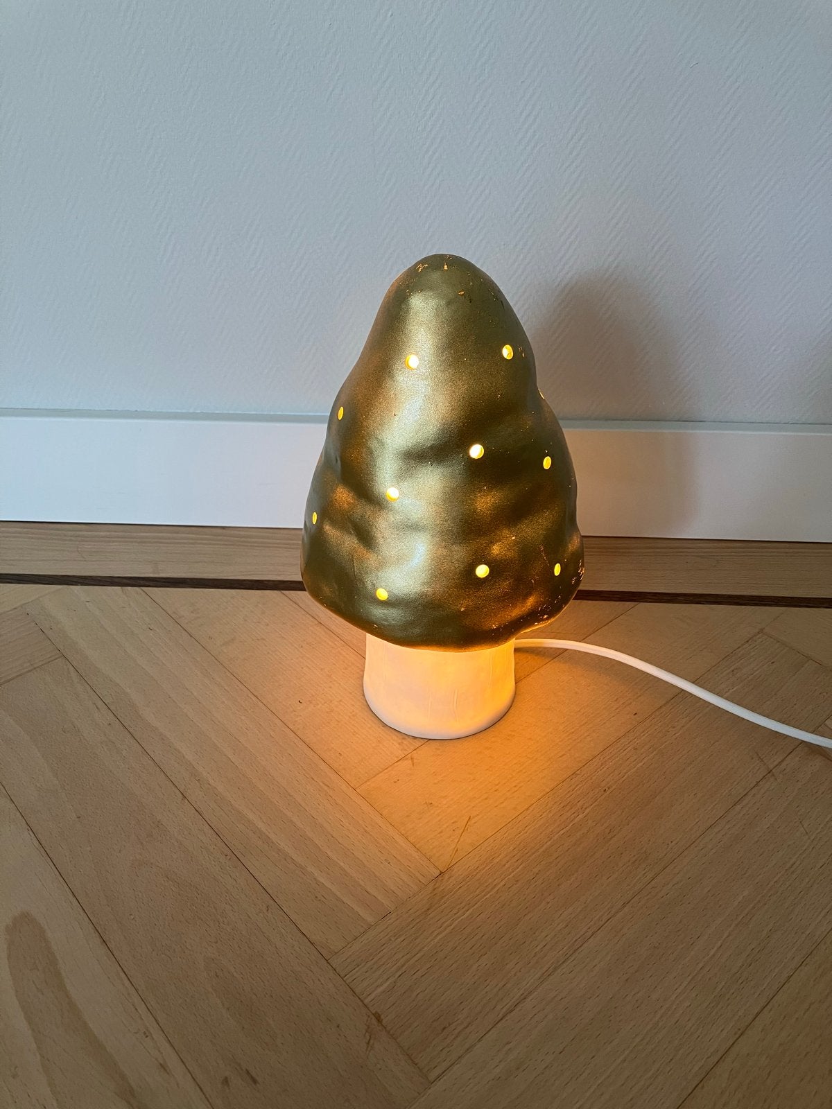 Heico Egmont Toys paddenstoel lamp - handbeschilderd, Ophalen, Gebruikt