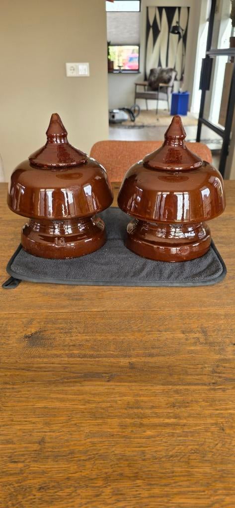 2x schoorsteenkappen 18. 2 voor €150,-, Steen of Klei, Verzenden, Zwart, Minder dan 5 m²