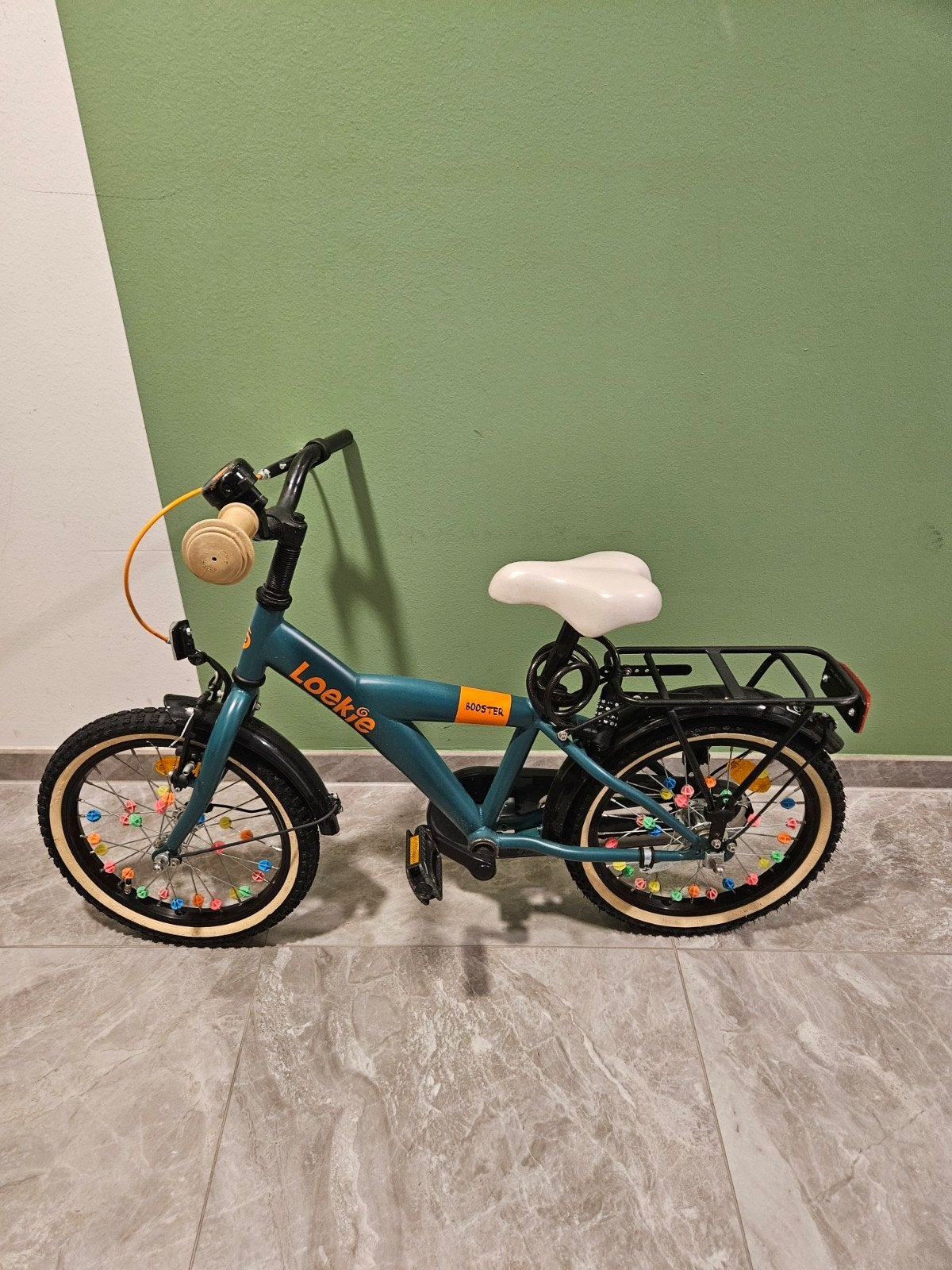 Loekie Booster kinderfiets 16 inch, Ophalen, Terugtraprem, Zijwieltjes, Loekie Booster