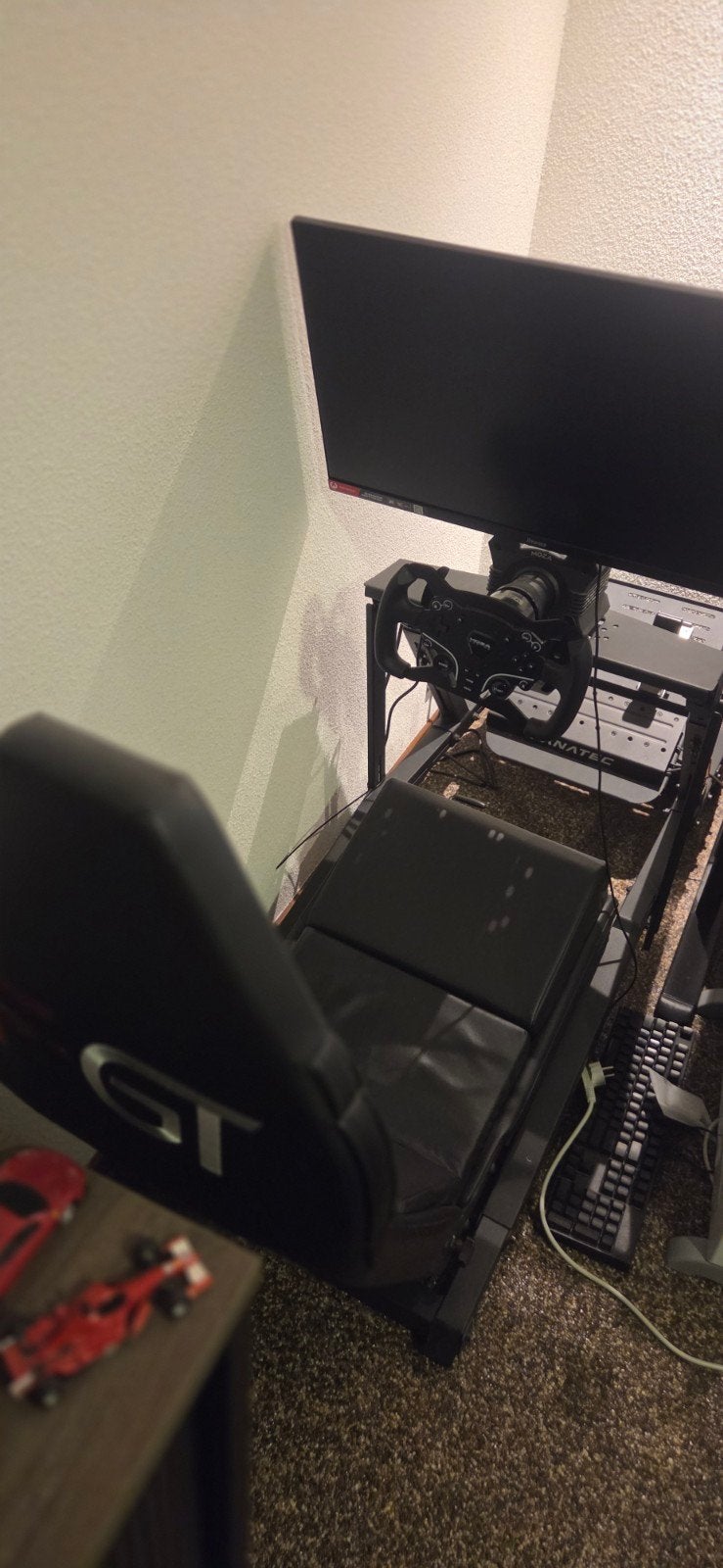 SIM RACE SETUP, excl monitor. Moza R9, Next Level Racing F-G, Ophalen, Racestoel, Gebruikt, Direct drive