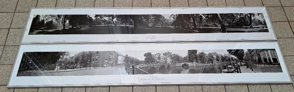 Aluminium panorama fotolijst voor poster,  fotocollages, Audio, Tv en Foto, Fotografie | Fotolijsten, Ophalen, Gebruikt, Zilver