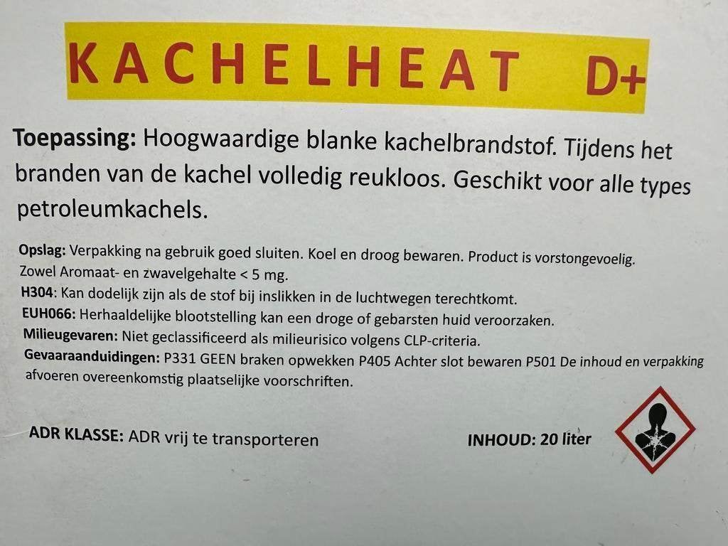 Kachelheat D+ 20 Ltr, Ophalen, Nieuw, Overige brandstoffen, Overige soorten