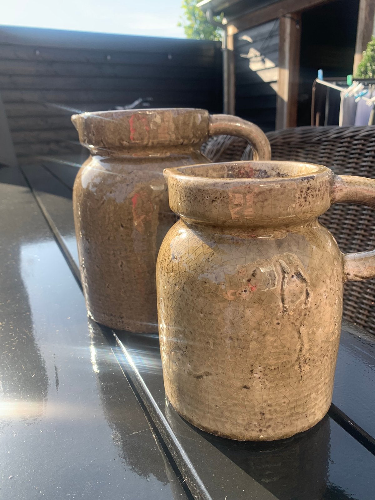 Aardewerk geglazuurde potten Brynxz, Antiek en Kunst, Ophalen