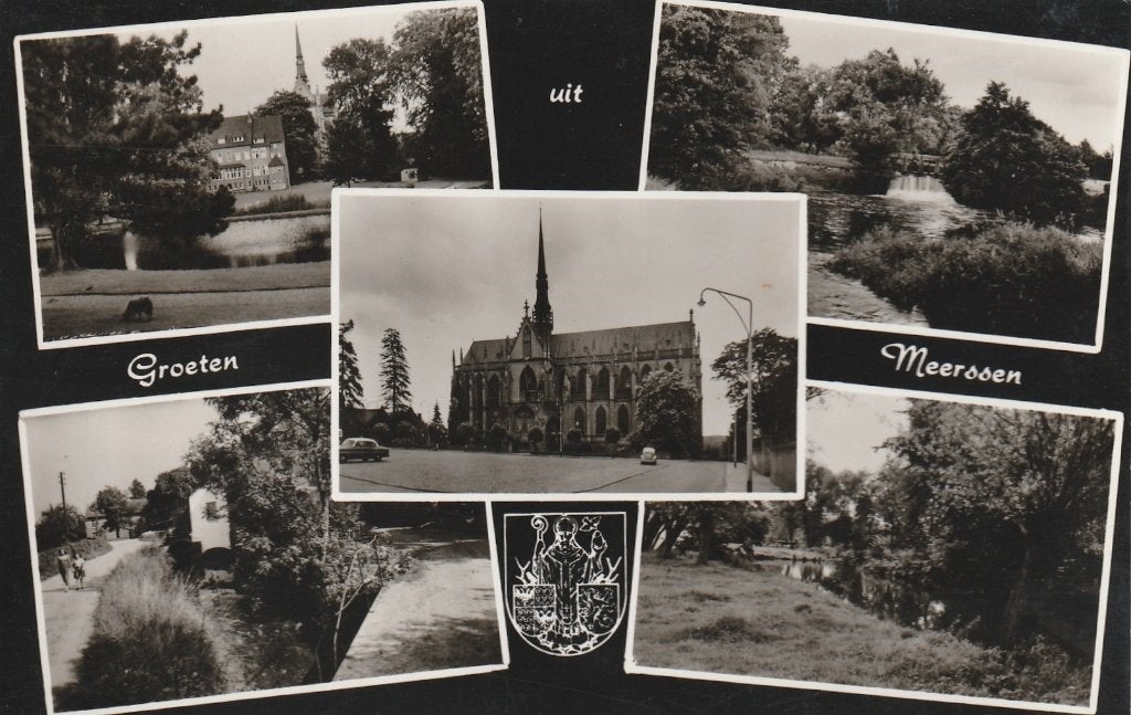 MEERSSEN Park Pad Geul Kerk Waterval Groeten, Verzamelen, Verzenden, 1960 tot 1980, Gelopen, Limburg