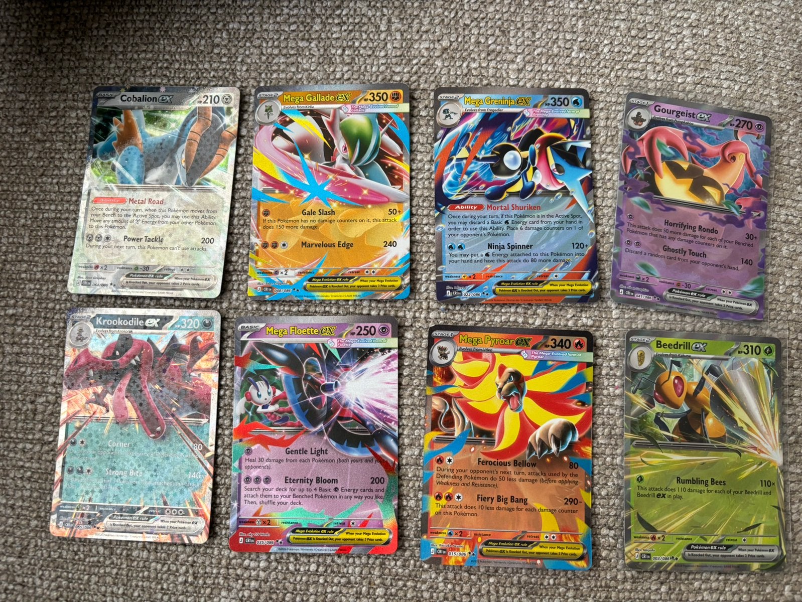 Pokemon tcg chaos rising ex’s, Ophalen of Verzenden, Zo goed als nieuw, Meerdere kaarten