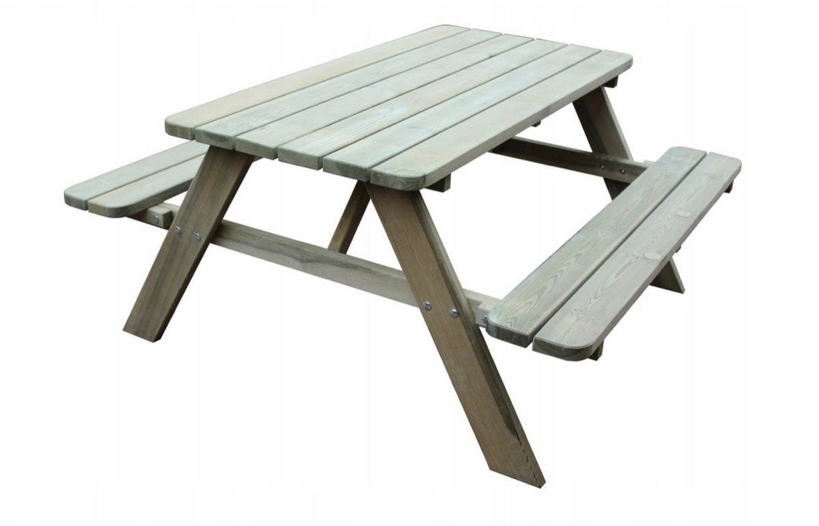 Houten picknicktafel | Stevig | Geïmpregneerd hout | Nieuw, Ophalen of Verzenden, Zo goed als nieuw, Rechthoekig, Hout