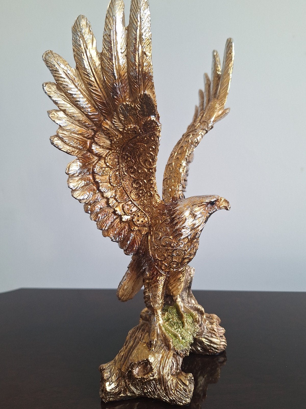 Gouden Adelaar Beeld, Ophalen of Verzenden, 20 - 50 cm, Overige materialen, Beeld