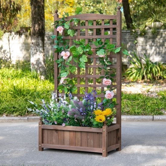 Bloembak – Plantenbak – Bloempot – Plantenbak Met Latwerk, Corvance B.V., Verzenden, Nieuw, Corvancebol@gmail.com