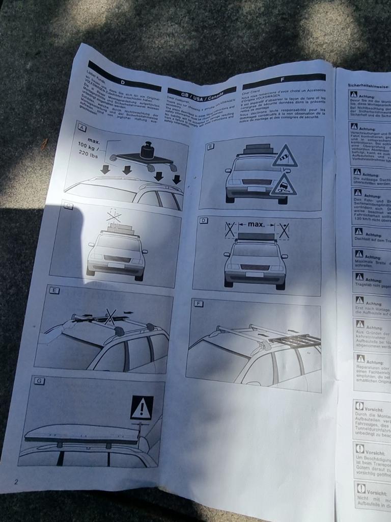 Dakdragers Volkswagen Passat Station B6, Auto diversen, Dakdragers, Ophalen of Verzenden, Gebruikt