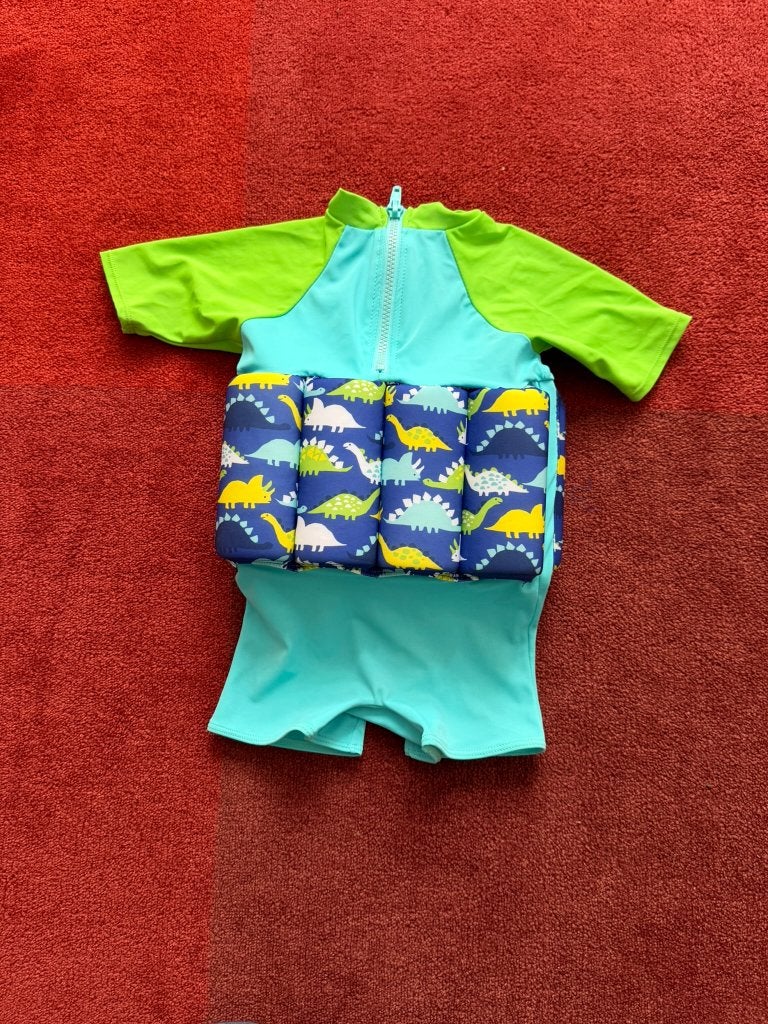 Mothercare zwempak met mouwtjes| 1-2 jaar (maat 92), Jongen of Meisje, Badpak, Zo goed als nieuw, Maat 92