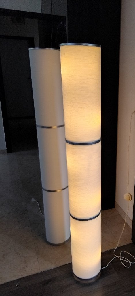 Staande lampen, Ophalen, Kunststof, 100 tot 150 cm, E14 (klein)