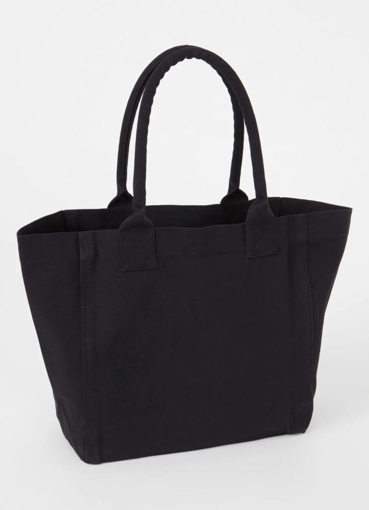 Isabel Marant Yenky Small shopper met logo in glanzend zi..., Zwart, Shopper, Nieuw, Ophalen of Verzenden