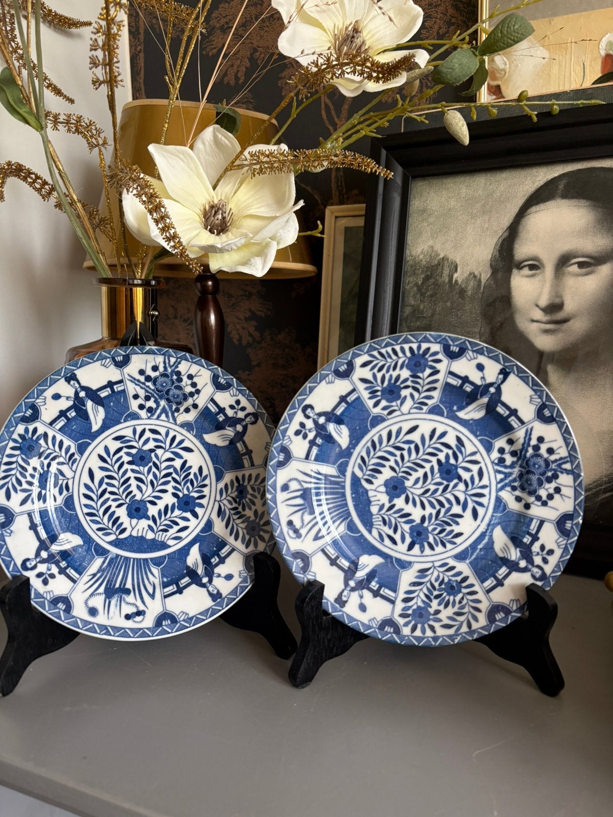 Set van 5 Long Eliza (Lange Lijs) borden, decor 206, Ophalen of Verzenden