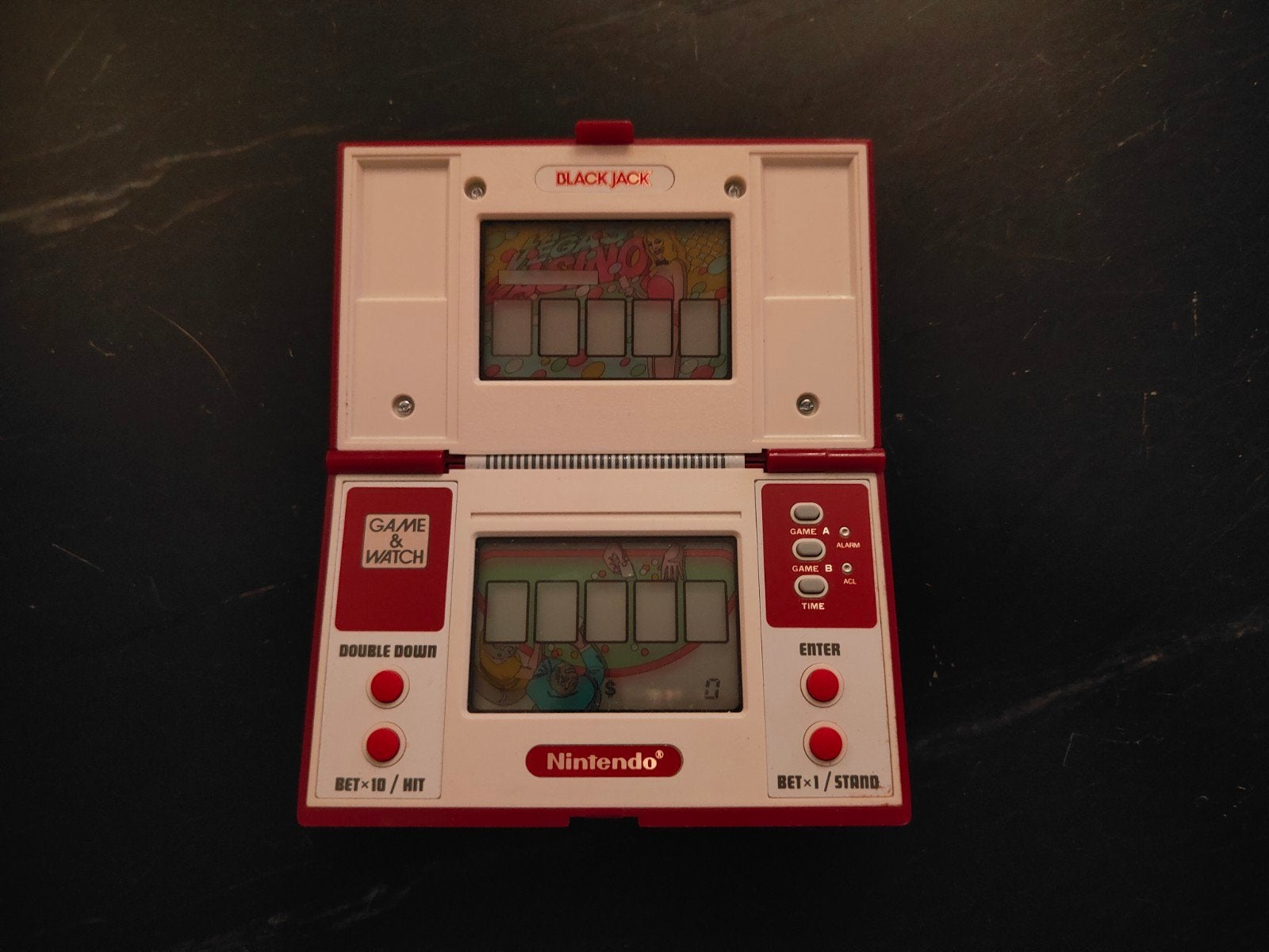 Nintendo Game & Watch Black Jack BJ-60 Multi Screen – 1985, Spelcomputers en Games, Spelcomputers | Overige, Ophalen of Verzenden