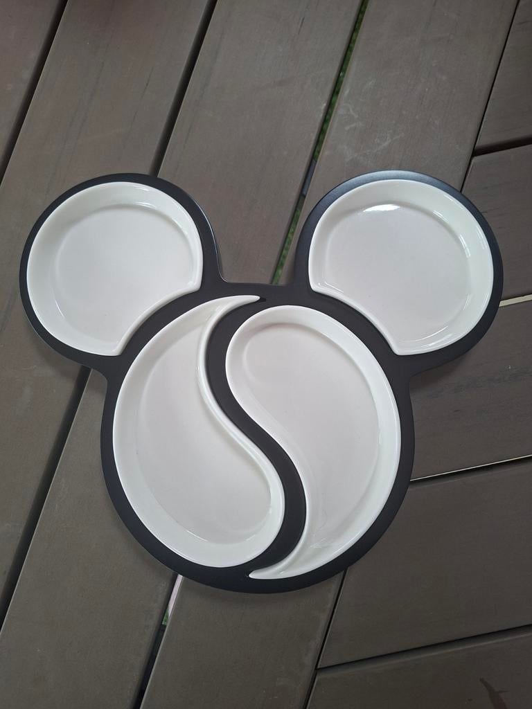 Mickey Mouse serveerschaal met losse schaaltjes, Ophalen, Zo goed als nieuw, Overige stijlen, Schaal of Schalen