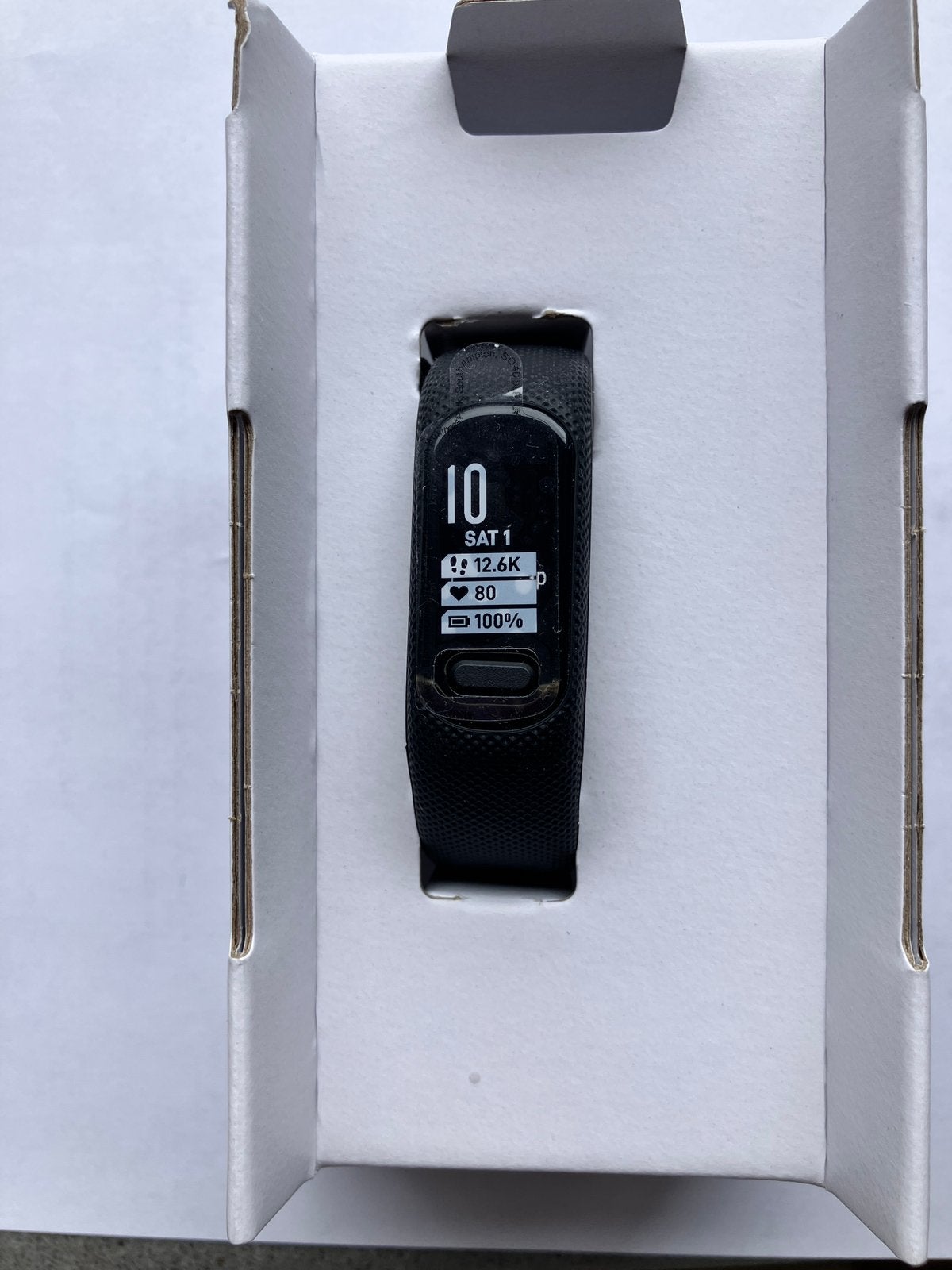 Garmin Vivosmart 5 Activity Tracker zwart maat S/M, z.g.a.n., Zwart, IOS, Ophalen of Verzenden, Zo goed als nieuw