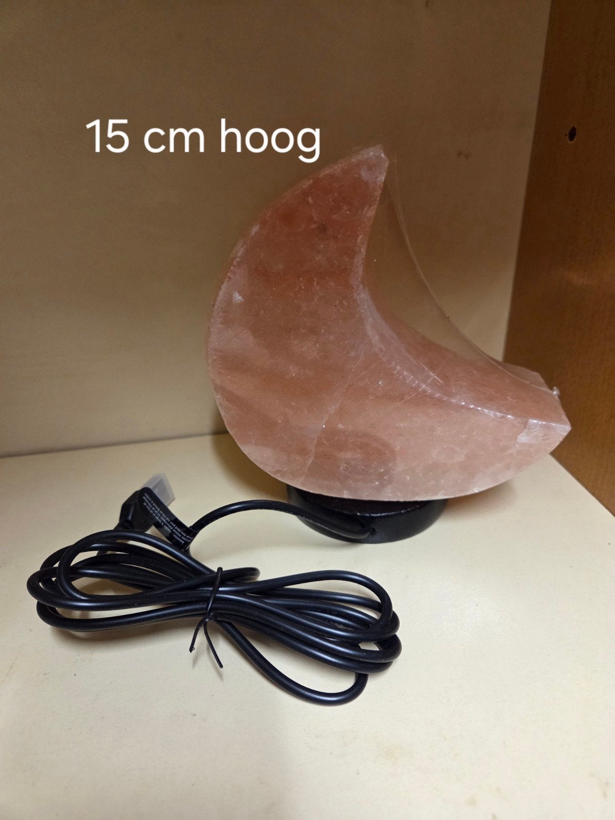 Nieuwe Himalaya Zoutlamp Maan - 15 cm hoog, Ophalen of Verzenden, Nieuw