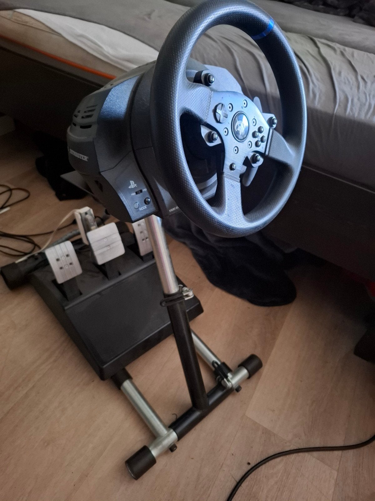 Thrustmaster T300rs gt racestuur met pedalen en standaard, Ophalen, Overige merken, Gebruikt