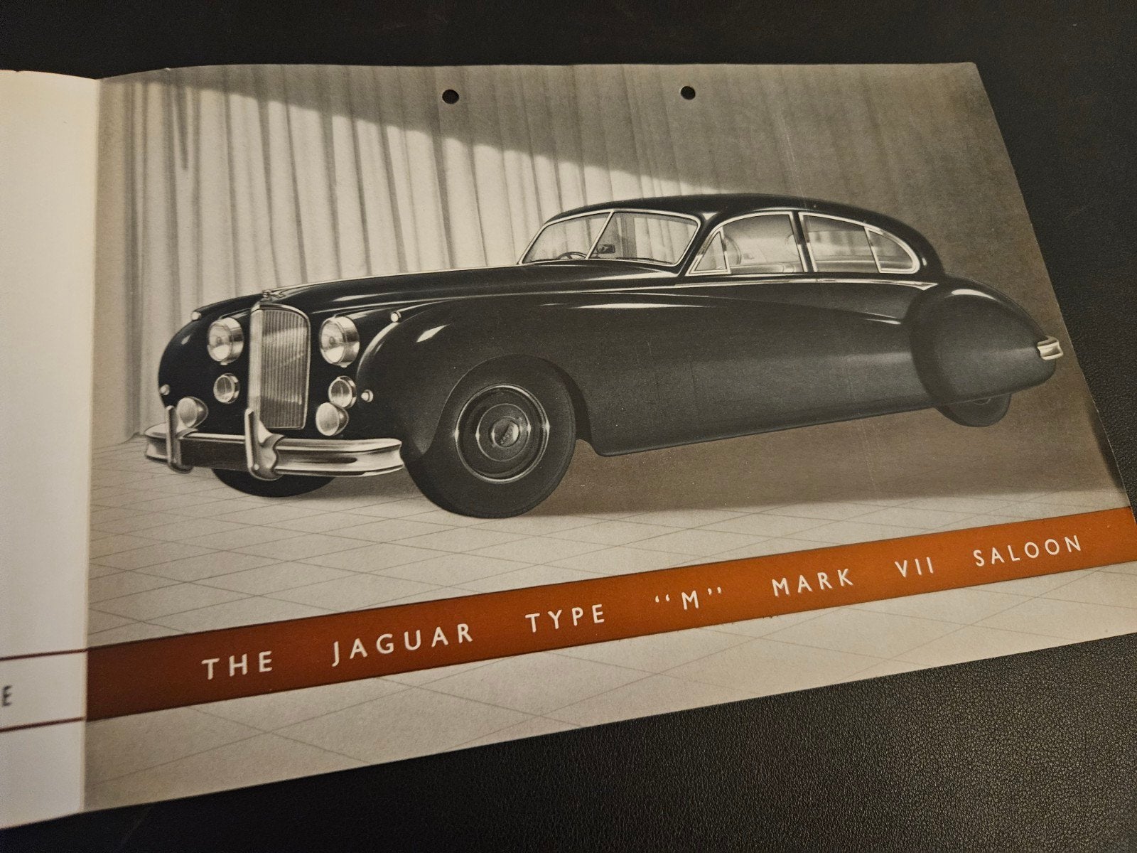 Brochure Jaguar Type "M" Mark VII Saloon, Ophalen of Verzenden, Zo goed als nieuw, Overige merken