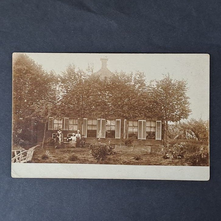 Fotokaart Tjalleberd Friesland Boerderij van P.Wuite 1900, Verzamelen, Verzenden, Voor 1920, Ongelopen, Friesland