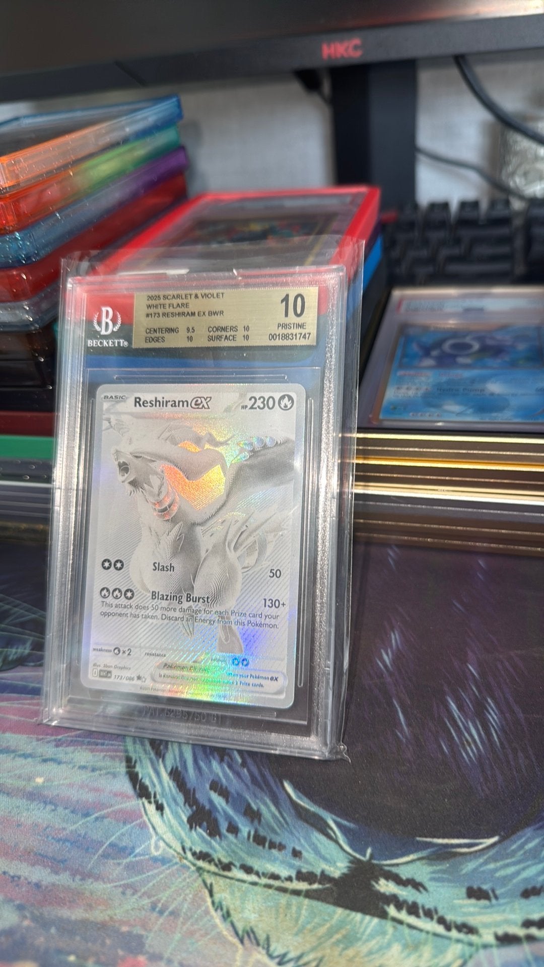 Reshiram ex bgs 10 pop 45, Ophalen of Verzenden, Zo goed als nieuw