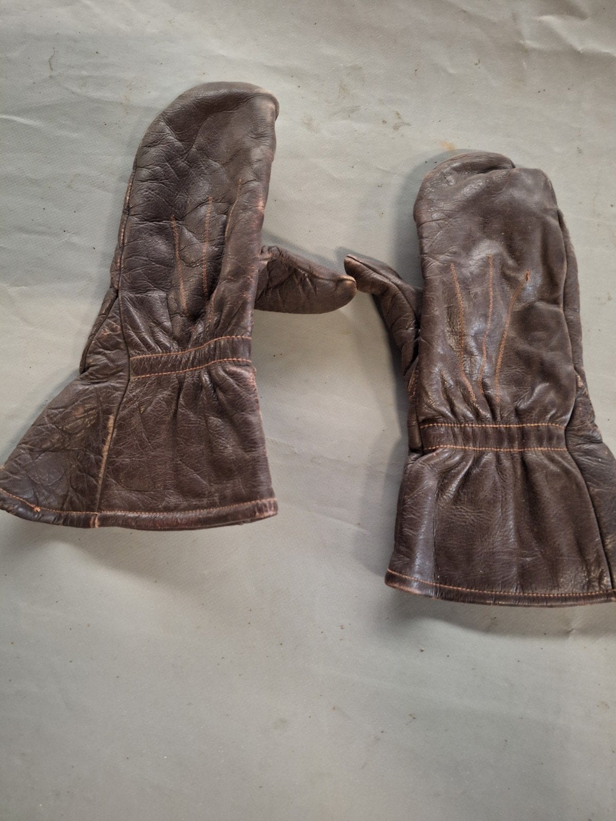 solex Vintage Leren Wanten - Bruin, Ophalen of Verzenden, Gebruikt