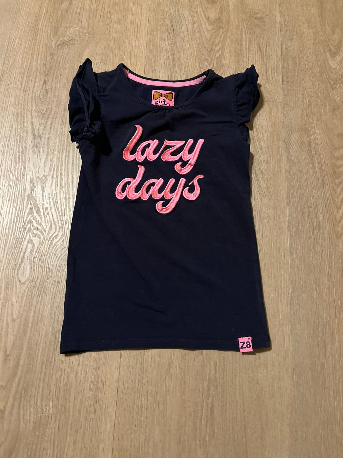 Z8 shirt lazy days meisje maat 128 / 134 zgan style: Ulrike, Kinderen en Baby's, Kinderkleding | Maat 128, Ophalen of Verzenden