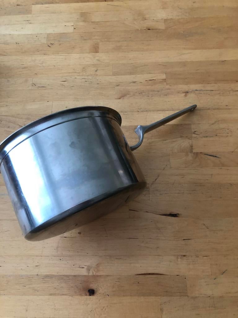 Steelpan van ontwerper Dick Simons Gero Zilmeta 1.5L, Ophalen of Verzenden, Gebruikt, Rvs, Kookpan of Snelkookpan