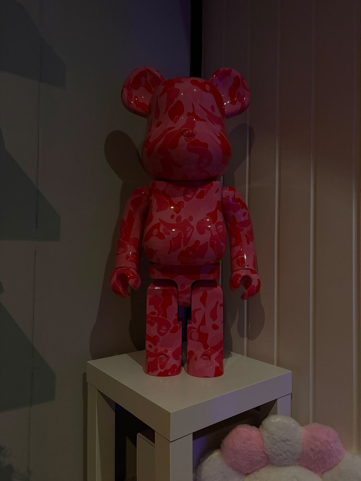 Bearbrick 1000% Roze Camo, Ophalen of Verzenden, Zo goed als nieuw