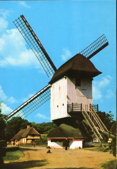 (BG020) Ansichtkaart België molen Bokrijk Genk windmolen, Ophalen of Verzenden, 1980 tot heden, Ongelopen, Limburg