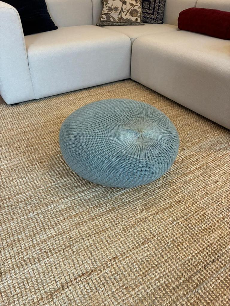 IKEA poef SANDARED, Huis en Inrichting, Ophalen, Gebruikt, Rond, Riet of Rotan