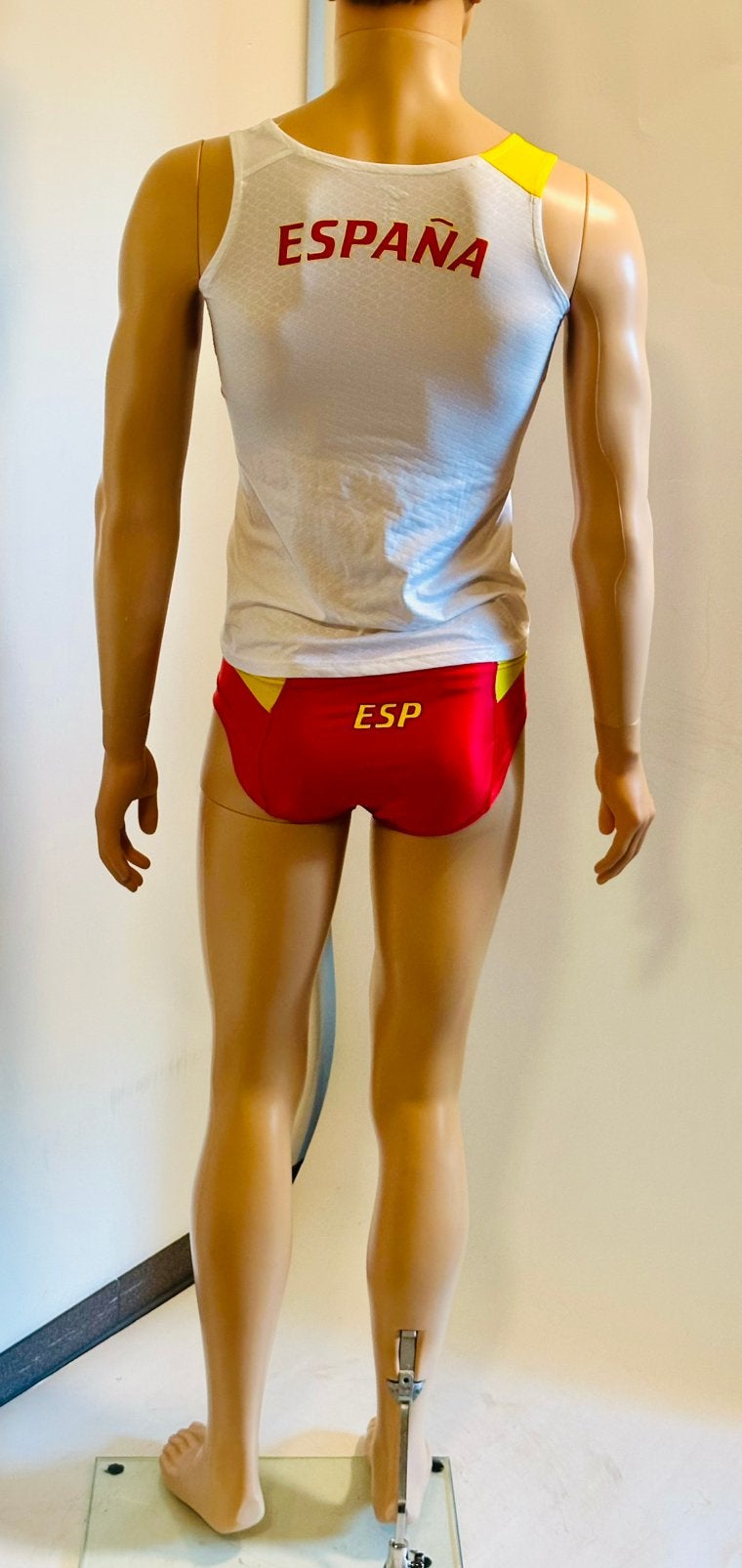 Atletiek hardloopbroek slip tight short singlet maat M, Ophalen of Verzenden, Zo goed als nieuw, Maat 38/40 (M), Fitness of Aerobics
