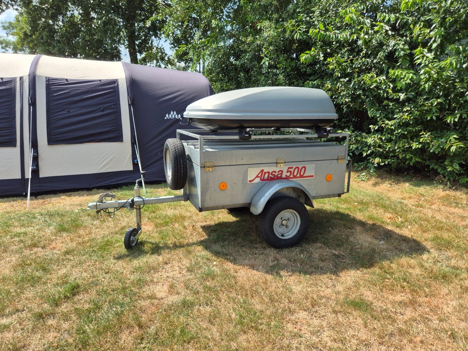 bagagewagen Anssems met Dakkoffer, Ophalen, Gebruikt