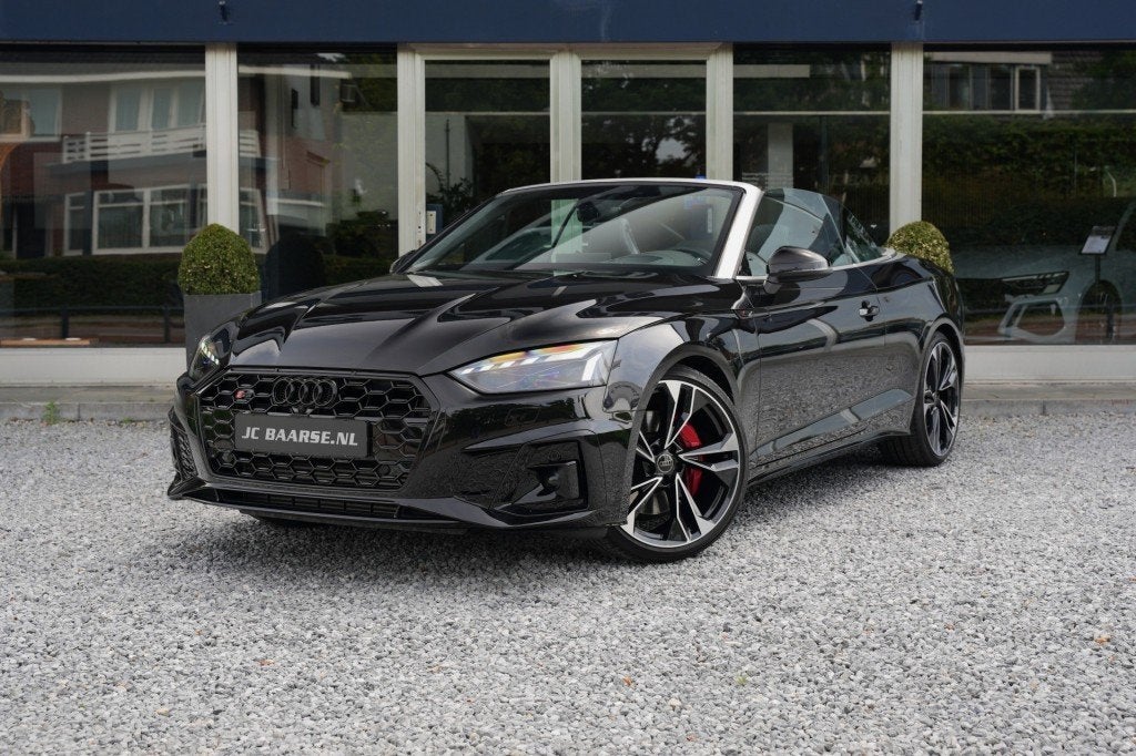 Audi S5 Cabrio 3.0 TFSI QUATTRO COMPETITION/HUD/MATRIX/B&O/C, Auto's, Audi, Gebruikt, 2995 cc, Zwart, Leder