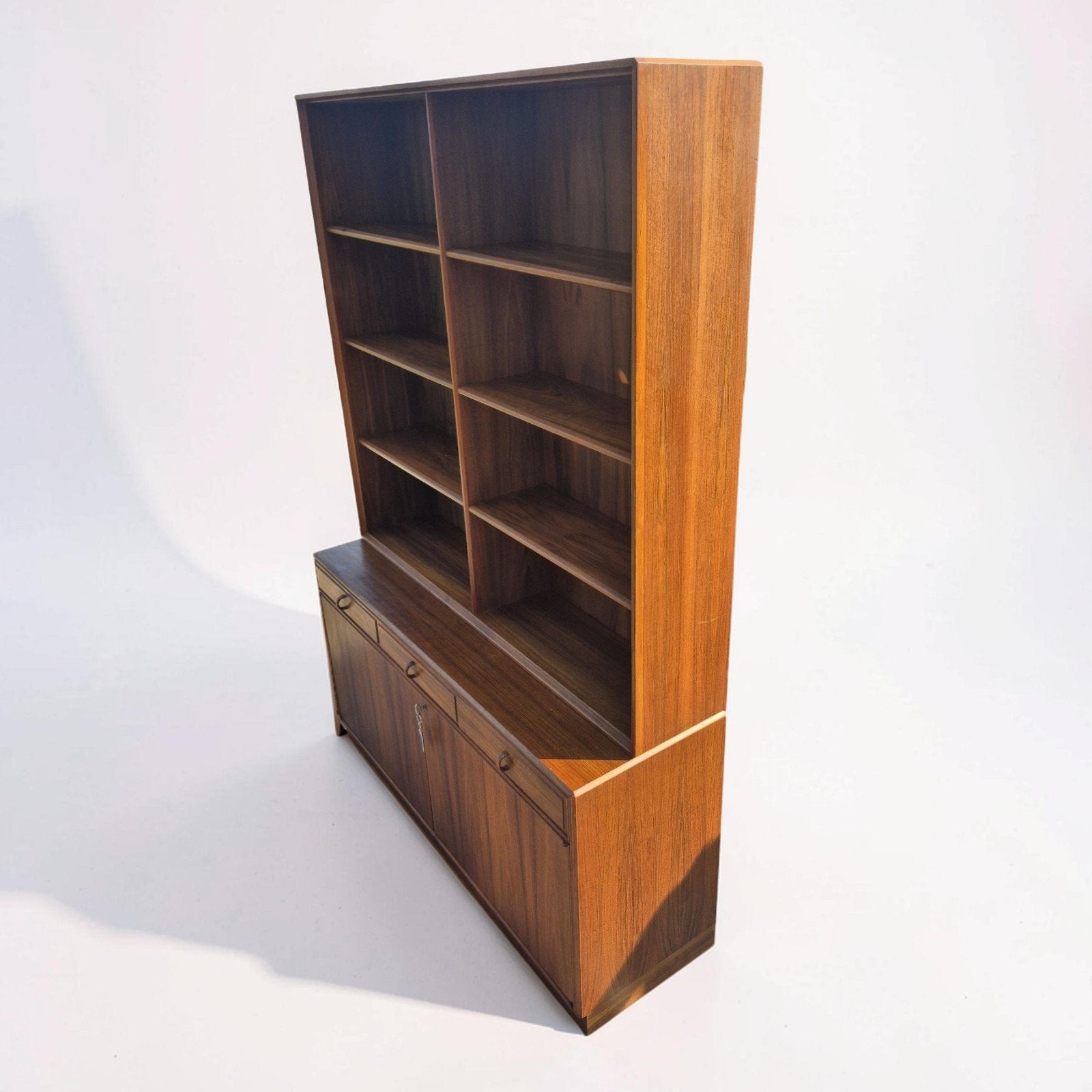 Facett boekenkast Bertil Fridhagen Bodafors vintage design, Ophalen, Gebruikt, Mid century modern, Info@retrospect.eu