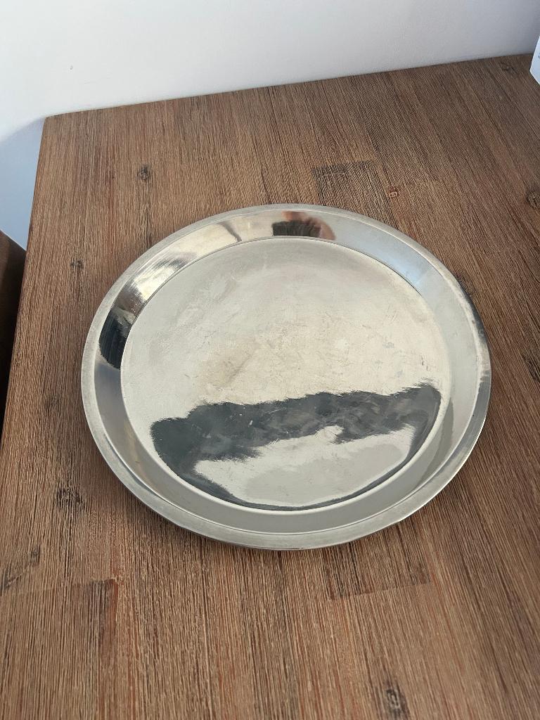 Dienblad rond, Ophalen of Verzenden, Zo goed als nieuw, Rond, Overige materialen