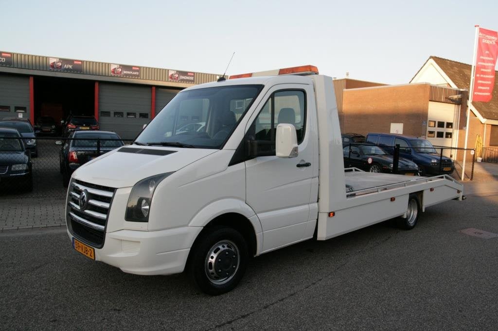 Volkswagen Crafter 2.5 TDI Lang 2007 Airco Navi Oprijwagen A, Gebruikt, Volkswagen, Wit, Origineel Nederlands