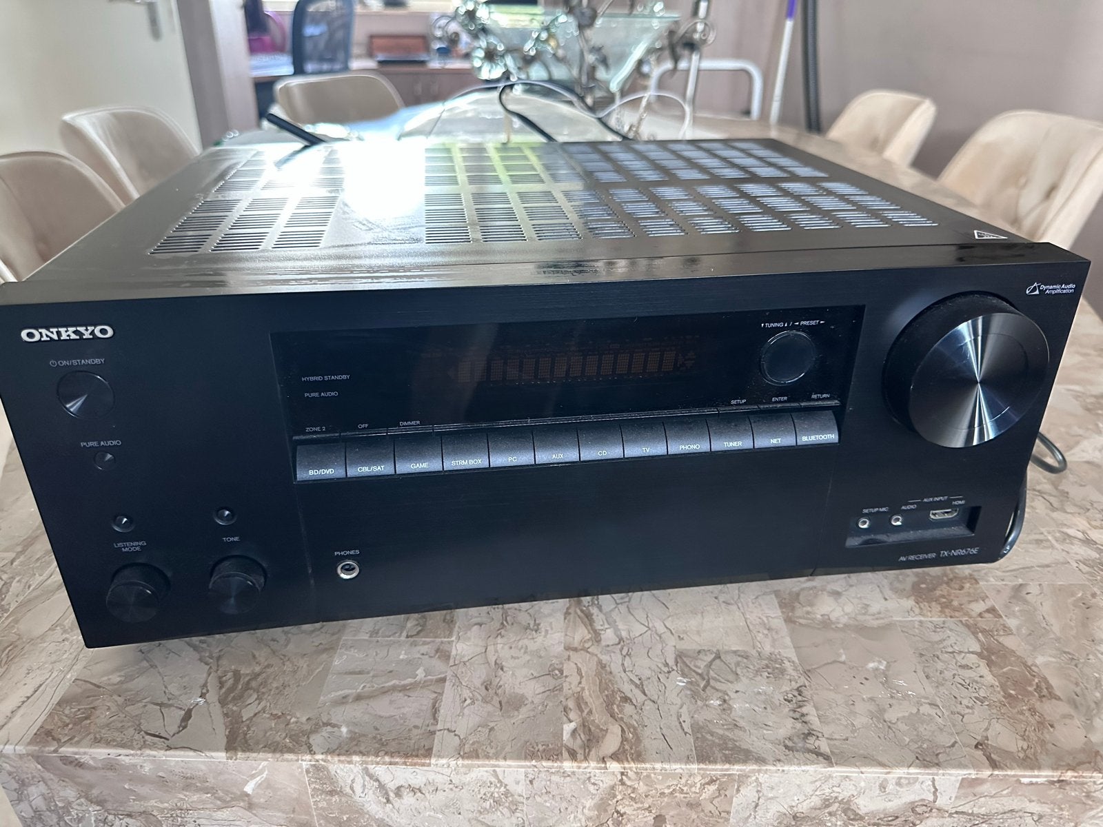 Onkyo TX-NR676E AV Receiver - Zo goed als nieuw, Overige systemen, Ophalen of Verzenden, Zo goed als nieuw, 120 watt of meer