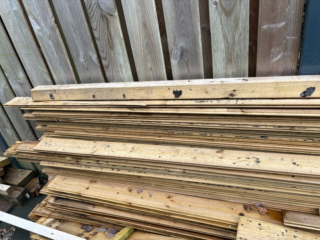 Hout gratis afhalen, Ophalen, 25 tot 50 mm, Pallet, Minder dan 200 cm