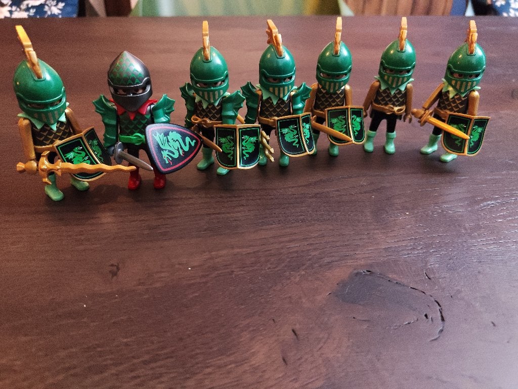 Playmobil groene drakenridders, Ophalen of Verzenden