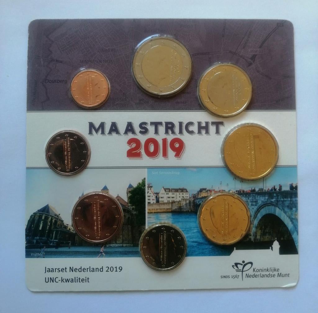 Jaarset Nederland 2019 Maastricht UNC-kwaliteit, Verzenden, Overige landen, Overige waardes, Setje