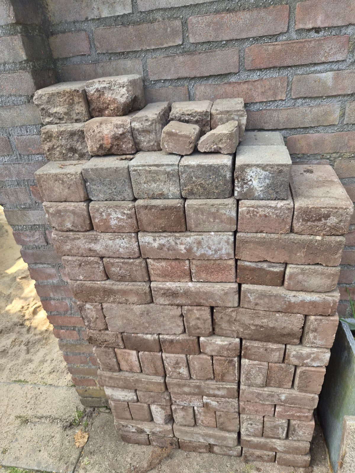 Gebruikte bakstenen voor tuin of bestrating, Ophalen, Gebruikt, Bakstenen