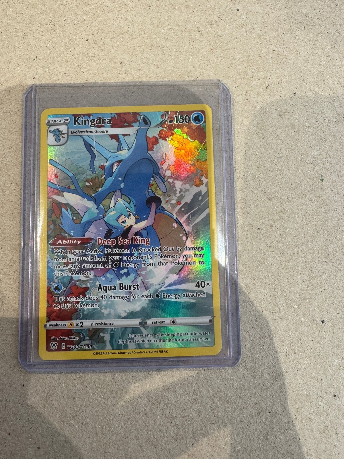Kingdra TG03/TG30 Astral Radiance, Hobby en Vrije tijd, Ophalen of Verzenden, Zo goed als nieuw, Losse kaart, Foil