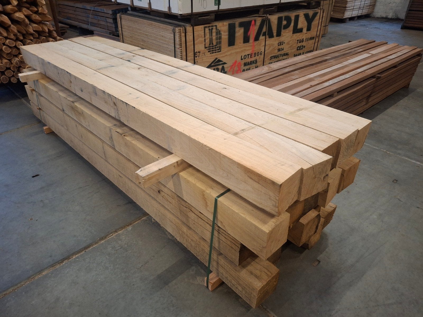 eiken palen nieuw, Ophalen, Nieuw, 250 cm of meer, Palen