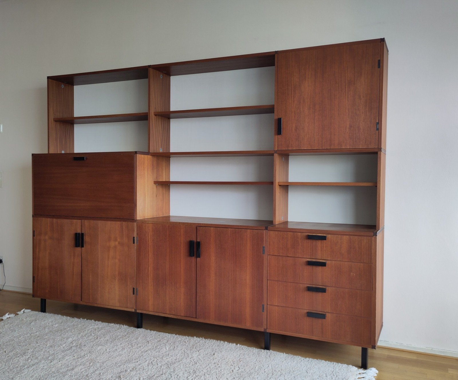 Vintage Pastoe teak houten kast Made to Measure wandkast, Gebruikt, ., Teakhout, Ophalen of Verzenden