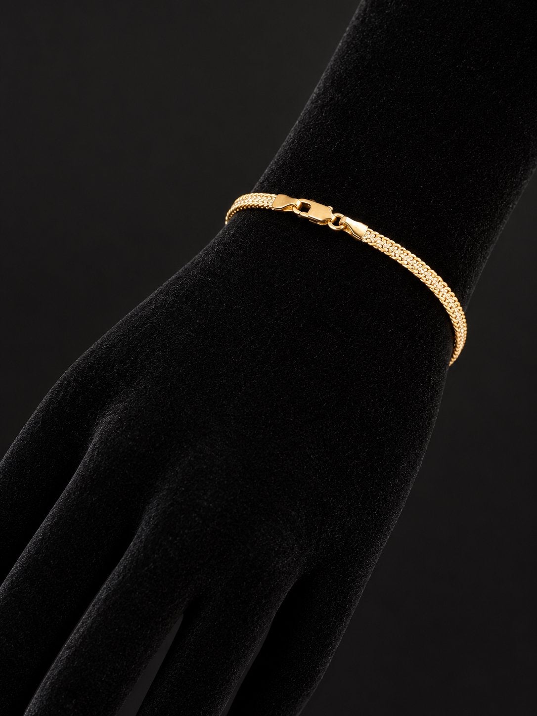 Geelgouden armband ( bicolor) 18 k, Ophalen of Verzenden, Zo goed als nieuw, Goud