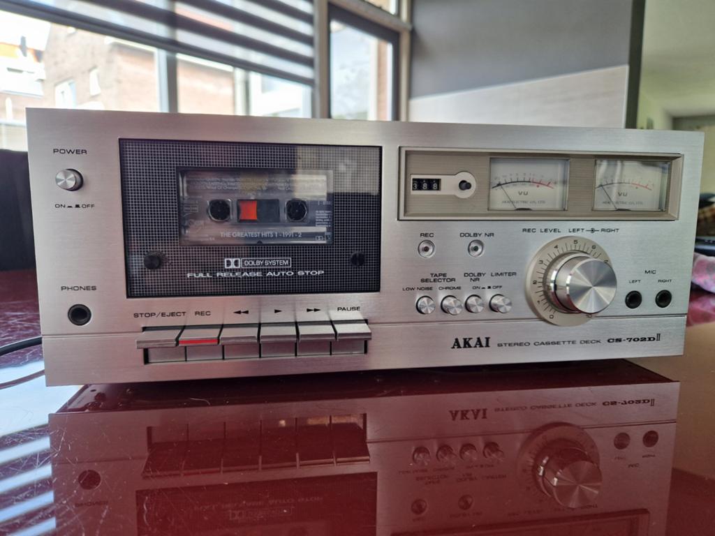 Akai CS-702D ll, Audio, Tv en Foto, Cassettedecks, Ophalen, Akai
